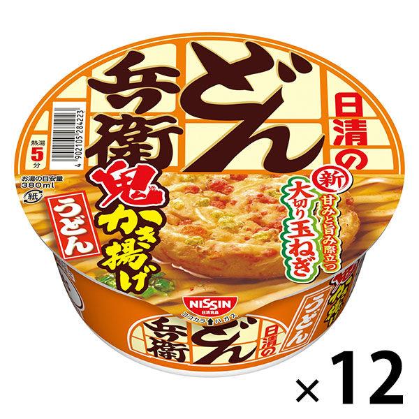 日清食品 日清のどん兵衛 鬼かき揚げうどん　1セット（12食入）　日清食品