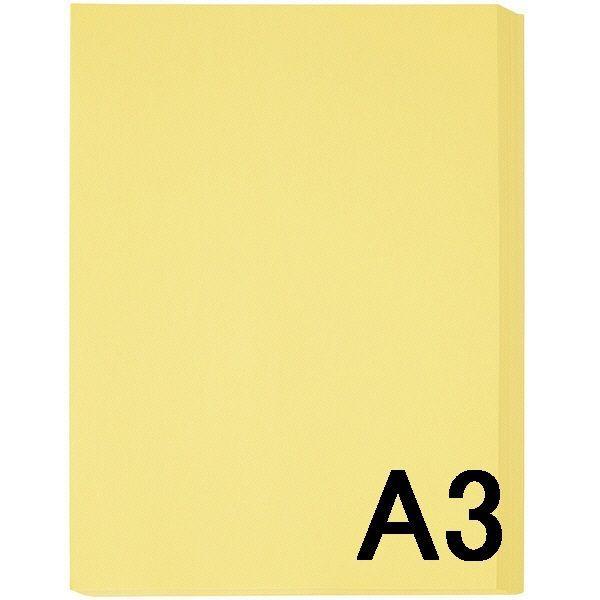 アスクル　カラーペーパー　A3　クリーム　1箱（500枚×5冊入）  オリジナル