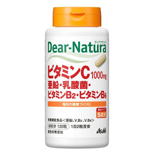 ディアナチュラ（Dear-Natura） ビタミンC・亜鉛・乳酸菌・VB2・VB6 60日分　1個　アサヒGF サプリメント