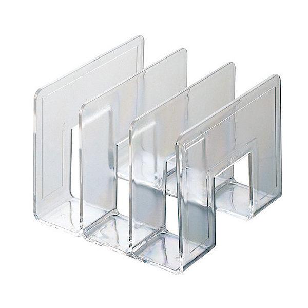 セキセイ ブックスタンド シスラック クリア 215mm幅 3仕切