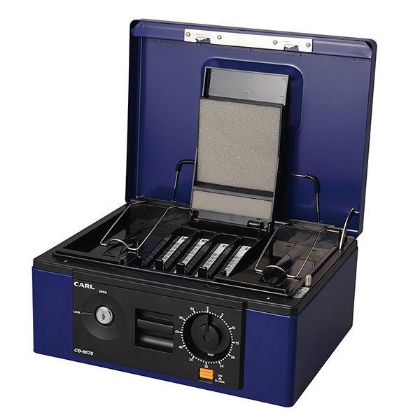 カール事務器 キャッシュボックス ブルー B5 CB-8670-B 1台