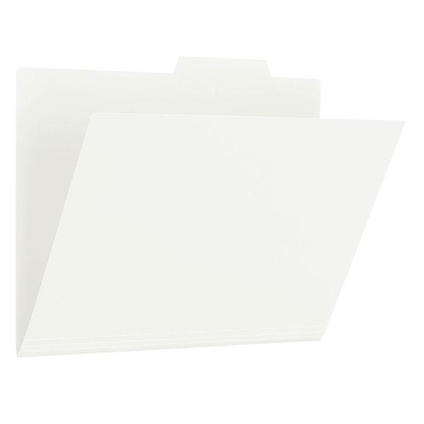 プラス PP個別フォルダー+ A4 ホワイト 白 1袋（5冊入） 86810