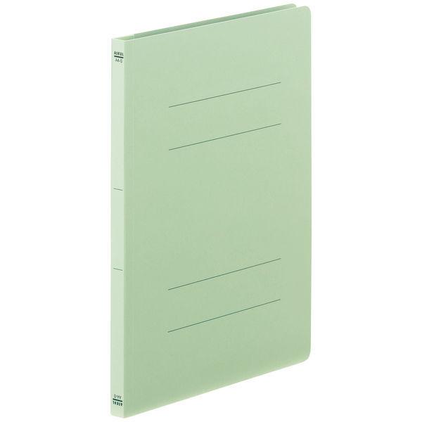 アスクル フラットファイルベーシック A4タテ 緑 10冊  オリジナル