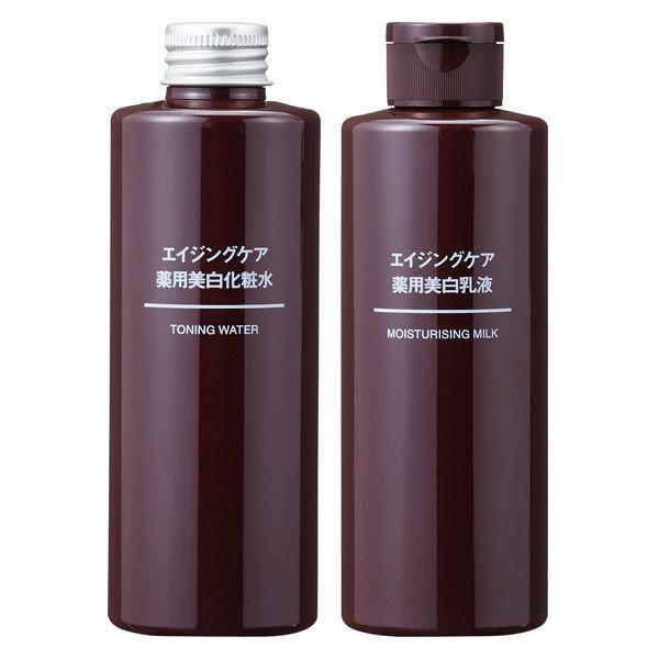 LOHACO - 無印良品 エイジングケア薬用美白化粧水＋乳液 （200mL 