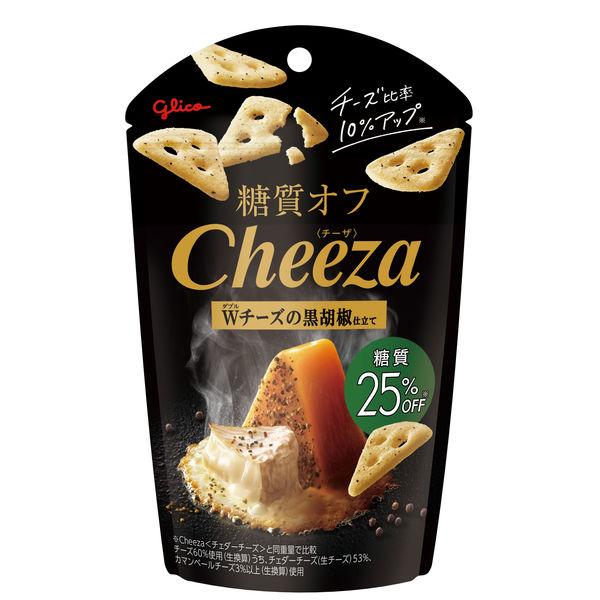 糖質オフ チーザ＜ダブルチーズの黒胡椒仕立て＞ 1個 江崎グリコ おつまみ スナック菓子