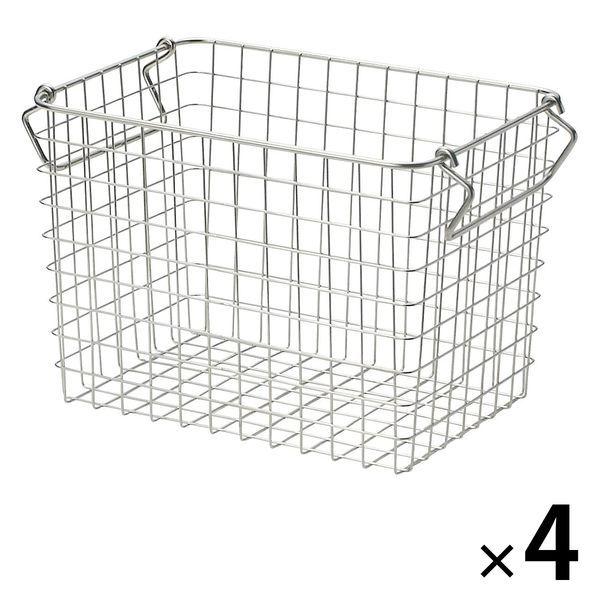 LOHACO - 無印良品 ステンレスワイヤーバスケット1 約幅26×奥行18×高さ