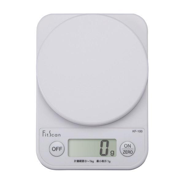 タニタ（TANITA） キッチンスケール 1kg ホワイト KF100 1個 計量器 クッキングスケール　はかり