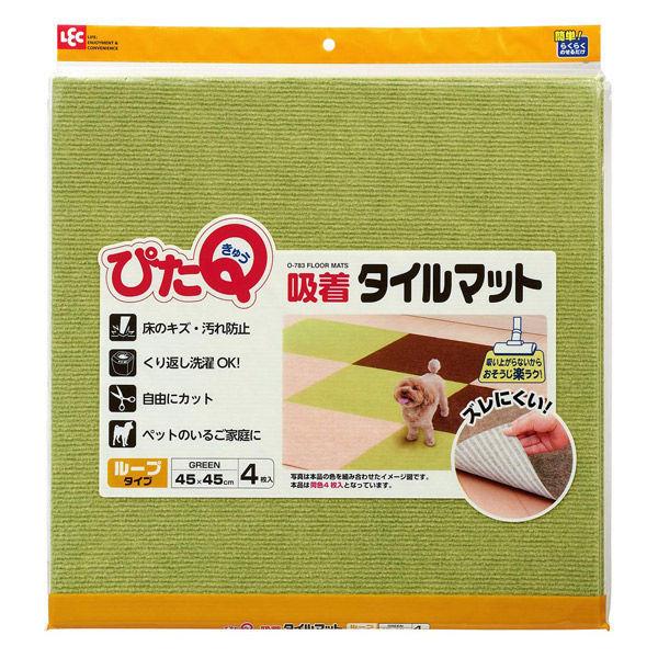 吸着タイルマット 45×45cm 4枚入 1個 レック