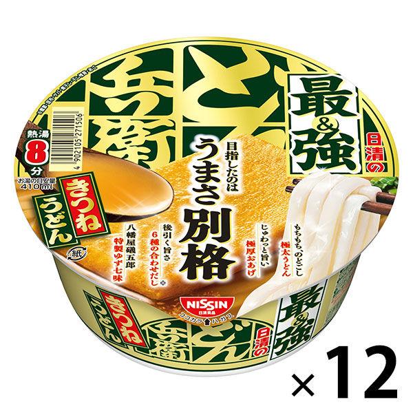 LOHACO - カップ麺 日清の最強どん兵衛 きつねうどん 93g 1セット（12