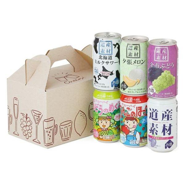 【LOHACO限定】 ギフト プレゼント 北海道麦酒 人気フルーツチューハイ 350ml 缶 1セット （6種各1本）