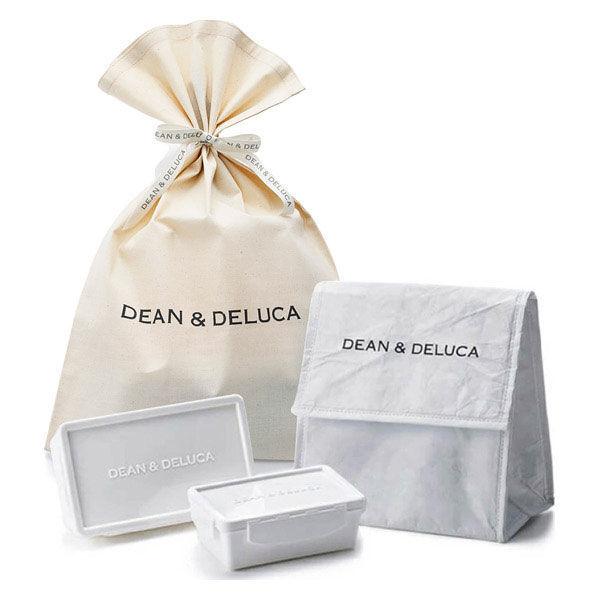 【数量限定・ギフト】 DEAN ＆ DELUCA　パーフェクト ランチバッグセット ホワイト 1個 紙袋付き