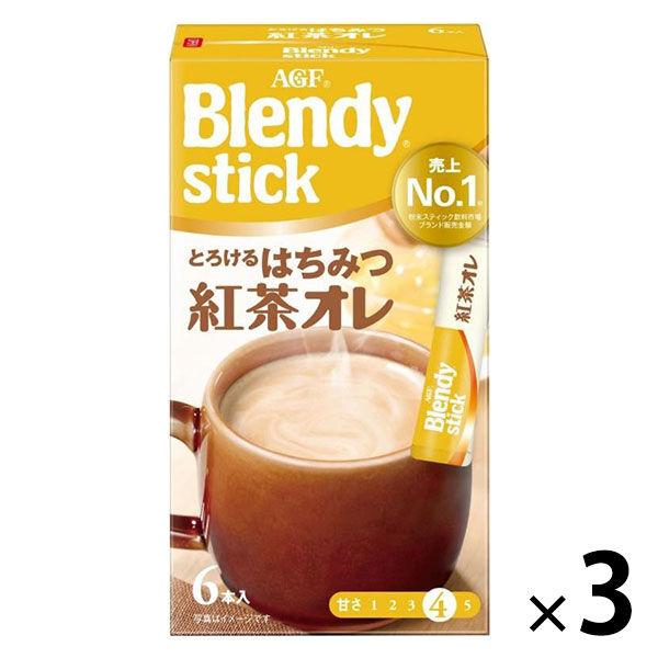 味の素AGF ブレンディ スティック とろけるはちみつ紅茶オレ 1セット（1箱（6本入）×3）インスタントティー