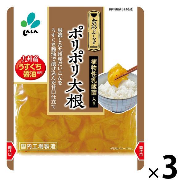 ポリポリ大根 九州産うすくち醤油使用 100g 1セット（1個×3）新進 漬物