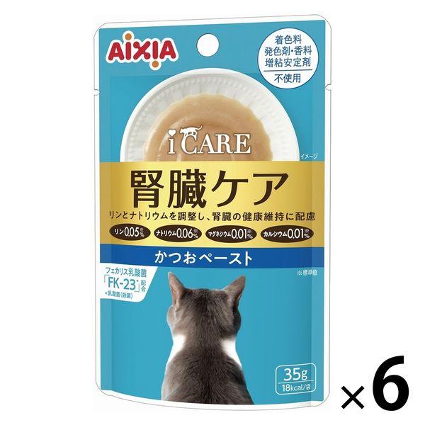 i CARE（アイケア）腎臓ケア かつおペースト 国産 35g 1セット（1袋×6）アイシア キャットフード