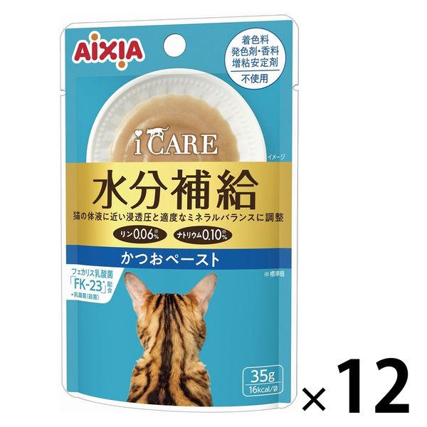 i CARE（アイケア）水分補給 かつおペースト 国産 35g 1セット（1袋×12）アイシア キャットフード