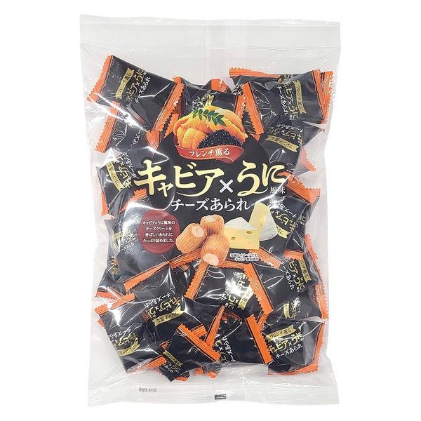 【ワゴンセール】キャビア×うに風味チーズあられ 200g 1袋 きらら おかき おつまみ 個包装 小分け