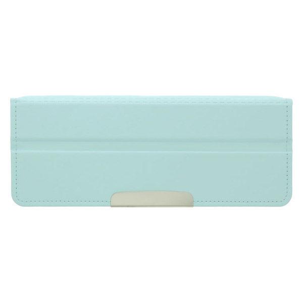 サンスター文具 ペンケース コンパクトふでいれ ヨコピタクルット ライトブルー 1個 筆箱 S1313428