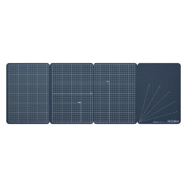 キングジム　小さくたためるワイドカッターマット　ネイ　ネイビー　７８０４ネイ