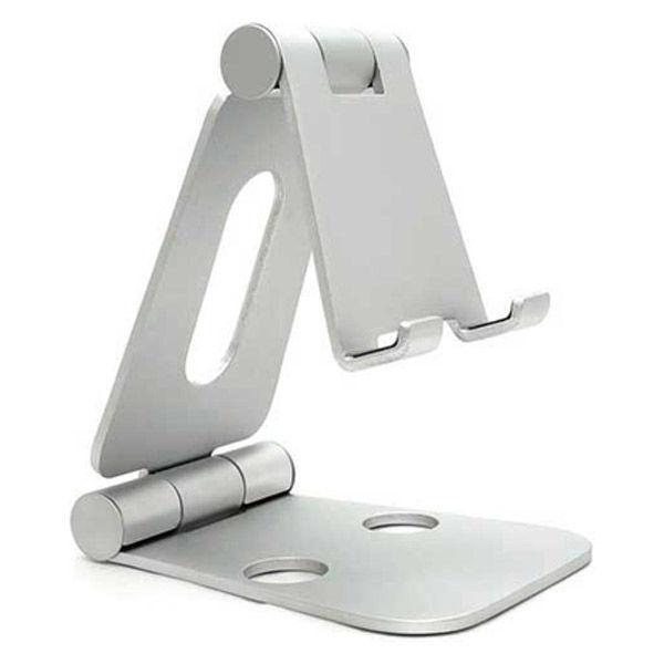 アーキサイト スマホスタンド 折りたたみ/〜10インチまで対応/DOUBLE SWING-STAND/シルバー AS-WSBM-SL 1個