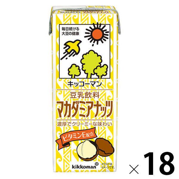 キッコーマン飲料　807円 豆乳飲料 マカダミアナッツ 200ml 1箱（18本入）（わけあり品） +PayPay 【LOHACO・ロハコ】 3,780円以上送料無料 など 他商品も掲載の場合あり