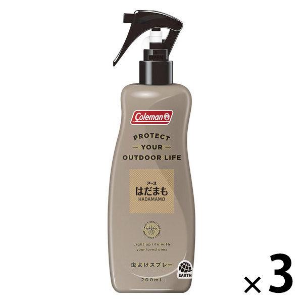 蚊 トコジラミ マダニ はだまも ミスト Coleman コールマン 200mL 1セット（1本×3） 虫除けスプレー お肌の虫よけ アウトドア アース製薬