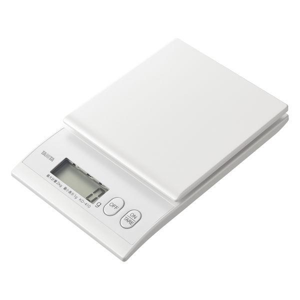 タニタ(TANITA)  キッチンスケール 2kg 1g単位 パールホワイト KD410 1個