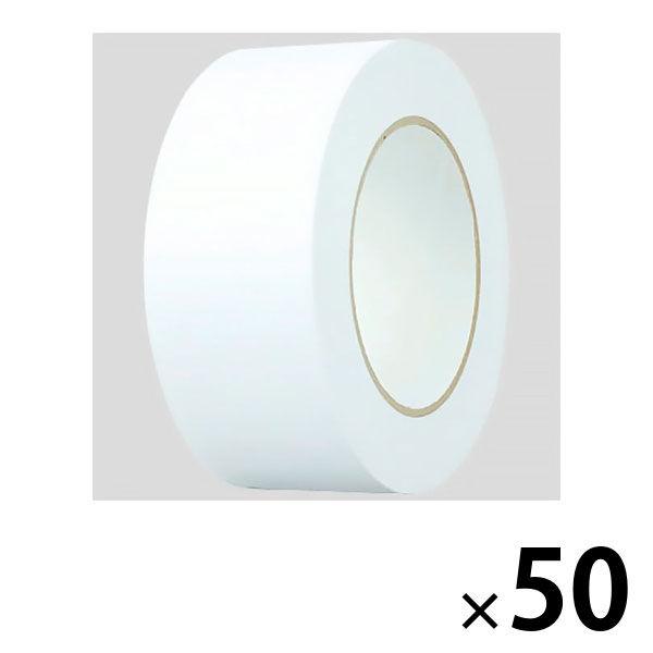 アスクル 重ね貼りできるクラフトテープ 白 1箱(50巻入) オリジナル