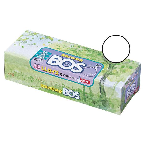 クリロン化成 驚異の防臭袋BOS箱型(LLサイズ60枚入) BOS-2078 1箱(60枚入)