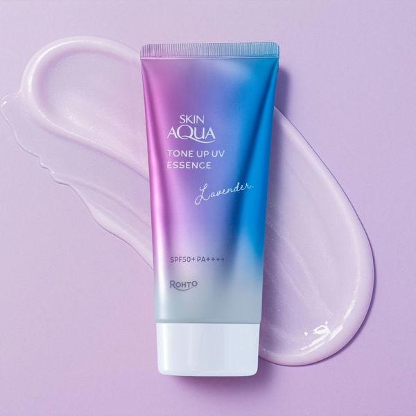スキンアクア　トーンアップＵＶエッセンスラベンダー 70g ロート製薬
