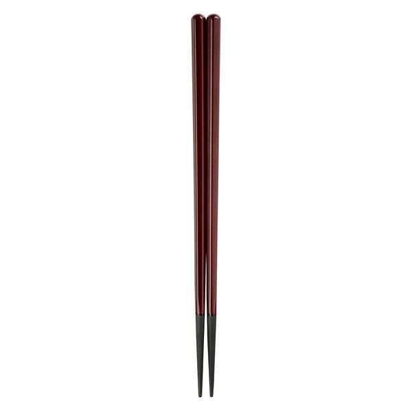 福井クラフト PBT樹脂箸 六角木目箸 チーク 22cm 1袋（5膳入）
