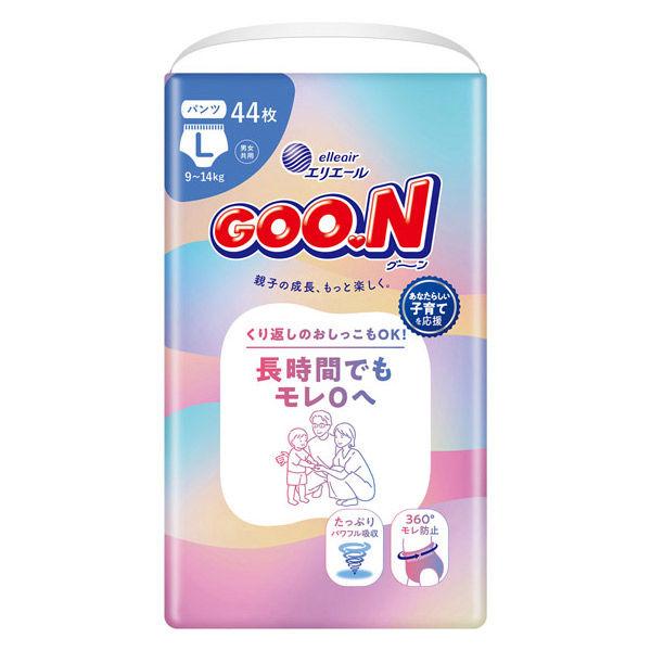 グーン おむつ パンツ Lサイズ（9〜14kg）1パック（44枚入）長時間でもモレ0へ 大王製紙