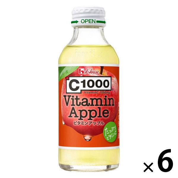 （セール）C1000 ビタミンアップル 1セット（1本（140ml）×6） 炭酸飲料 ビタミンC1000mg
