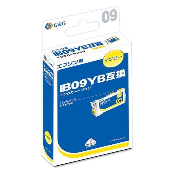 エプソン（EPSON） 互換インク HBE-IB09YB イエロ- （大容量）1個 （IB09YB互換）