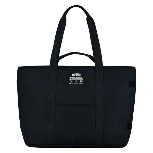 保冷ビッグトートバッグ 36Ｌ オールブラック RFQ-036 ALB 1個 保冷バッグ はっ水加工生地 コンパクト収納 サーモス