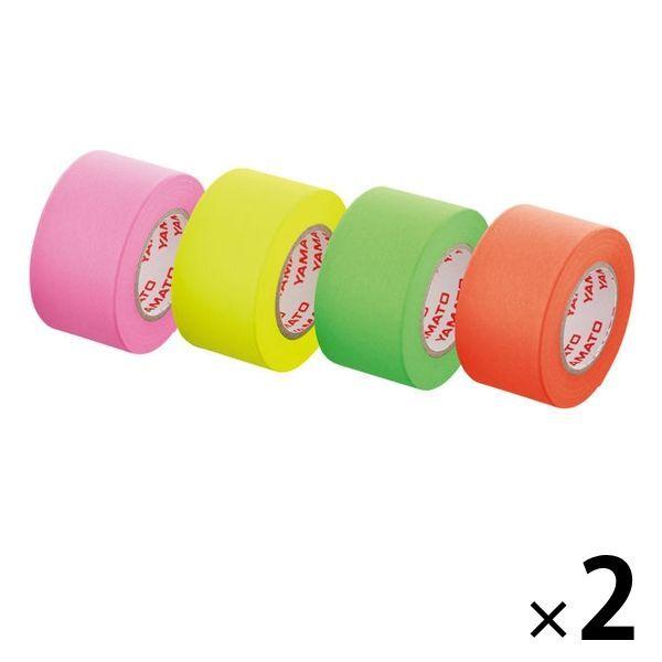 ヤマト メモックロールテープ 4色アソート 幅25mm×10m 2パック（4巻入×2） オリジナル