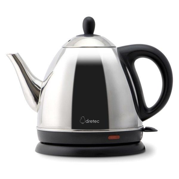 ドリテック 電気ケトル ステンレスケトル「ケララ」0.8L シルバー PO-157SV 1台