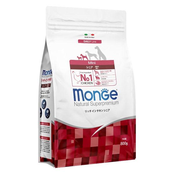 Monge モンジェ ナチュラル スーパープレミアム リッチインチキンシニア 800g 1袋 ドッグフード