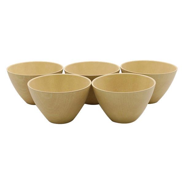 【アウトレット】お椀 食洗機対応 電子レンジ対応 木目マルチボウル ナチュラル 1箱（5個入） 樹脂製 食洗器対応 食器