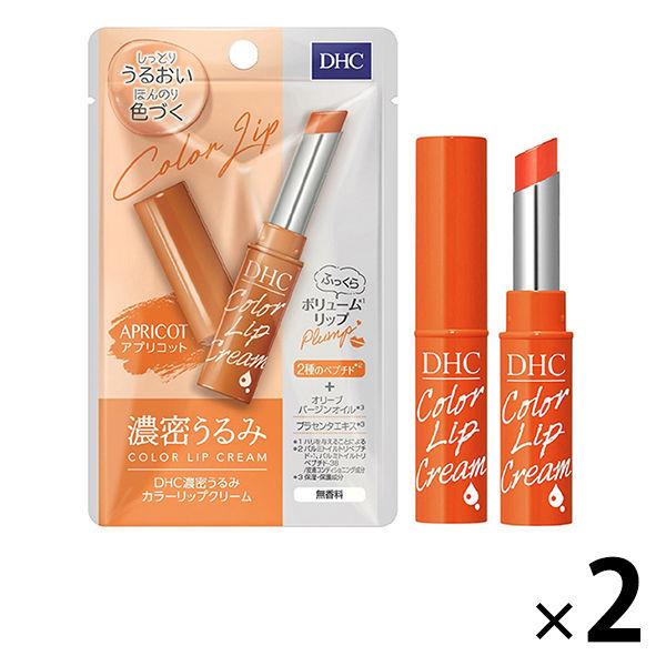 LOHACO - DHC 濃密うるみカラーリップクリーム アプリコット ×2本 無