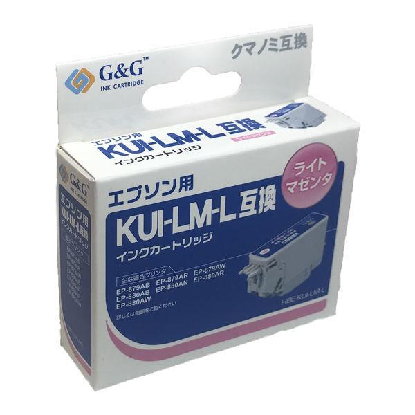 エプソン用 G＆G 互換インク HBE-KUI-LM-L ライトマゼンタ（増量） （KUI-LM-L互換） KUI（クマノミ）シリーズ