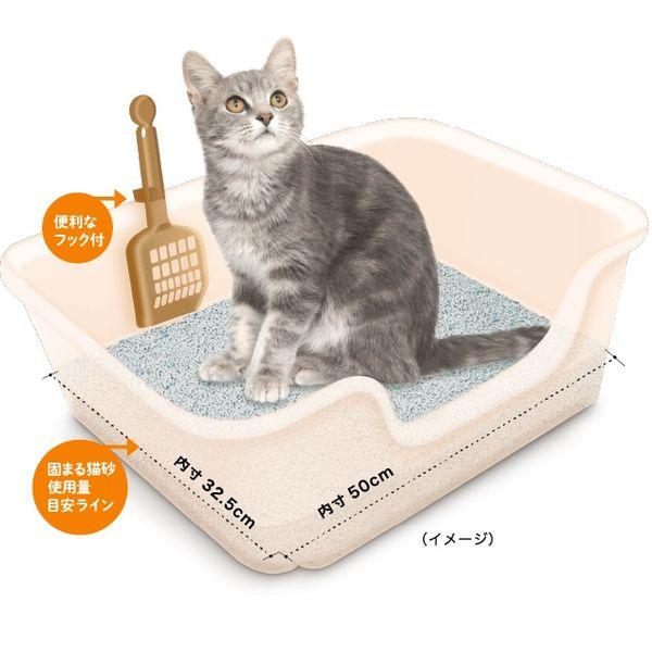 （セール）ニオイをとる砂 獣医師開発 猫トイレ ゆったりサイズ 国産 本体 ライオン