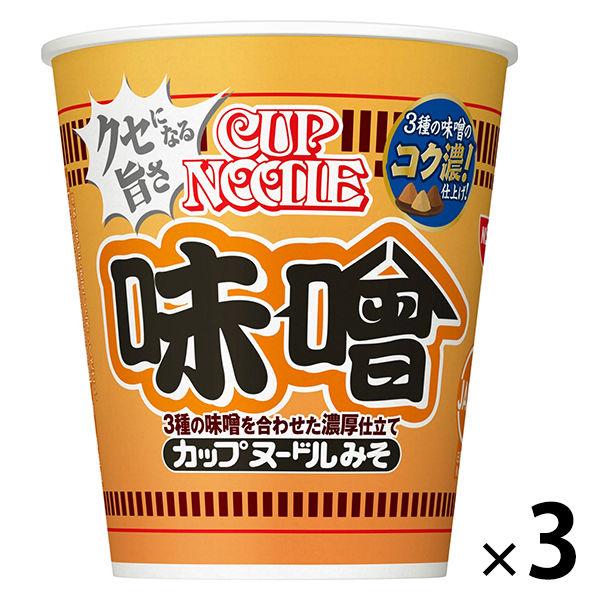 カップ麺　カップヌードル　味噌　83g　1セット（3個）　日清食品