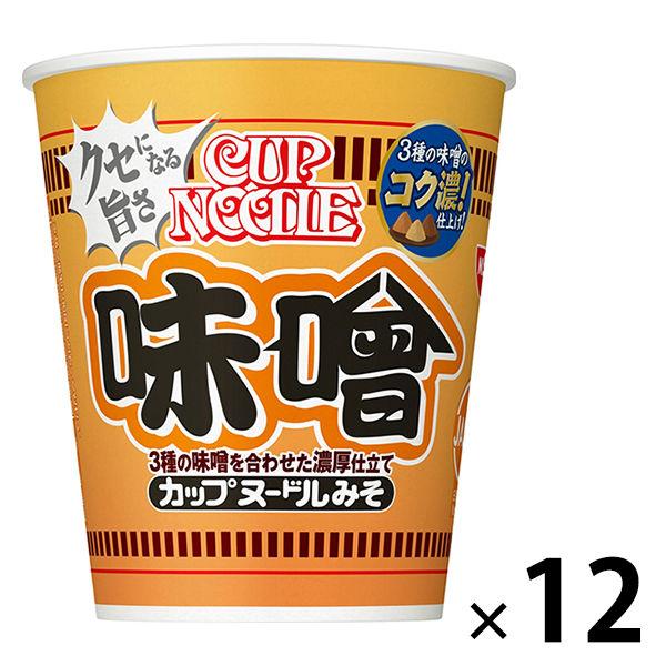 日清食品 カップヌードル 味噌 [3種のみそを合わせた濃厚仕立て] 1セット（12個）カップ麺 カップラーメン（イチオシ）