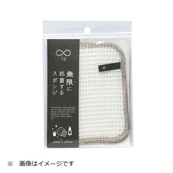無限に抗菌するスポンジ ホワイト 1枚 Knit Kobo.h