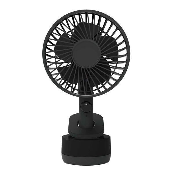 TOPLAND 9cm コンパクト DCファン サーキュレーター CAR＆CAMP 2電源対応 SF-DFK39 BK 1台