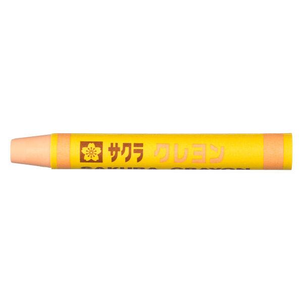 サクラクレパス サクラクレヨン太巻　単色（10本入）　うすだいだい