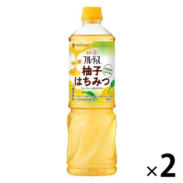 業務用フルーティス りんご酢柚子はちみつ（6倍濃縮タイプ）1000ml 2本 ミツカン 飲む酢 お酢