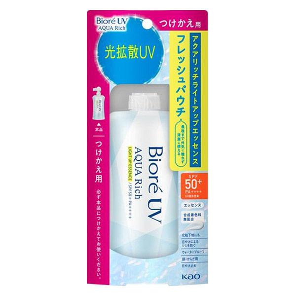 【先行発売】ビオレ UV アクアリッチ ライトアップ エッセンス フレッシュパウチ つけかえ用 120g 花王