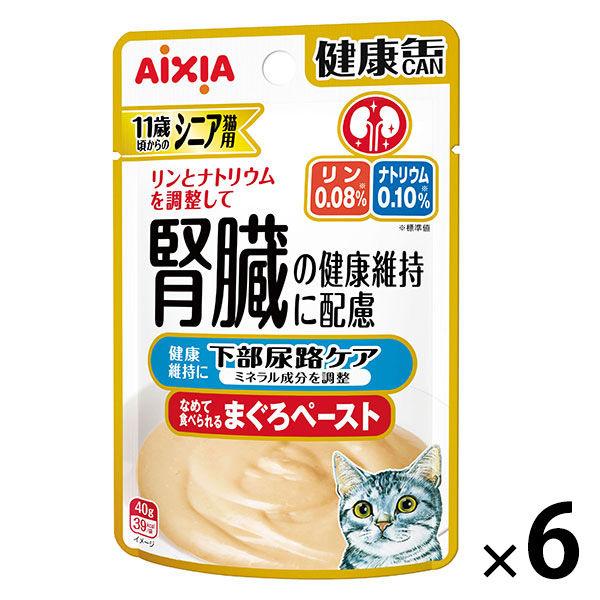 健康缶 シニア猫用 下部尿路ケア 40g 1セット（1袋×6）キャットフード ウェット パウチ