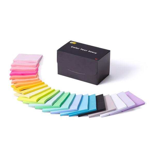 スリーエム(3M) ポストイット ふせん 付箋 強粘着 アスクル・ロハコ限定販売 75mm×75mm マルチカラー全色パック 1箱（23冊入） 限定